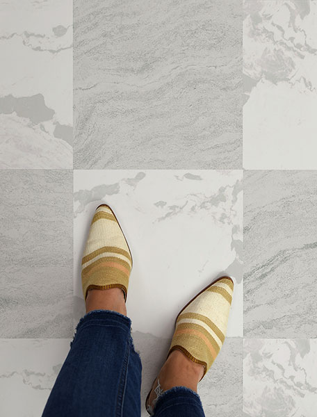Bonneville Beige Peel & Stick Floor Tiles