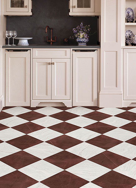 Bonneville Oxblood Peel & Stick Floor Tiles