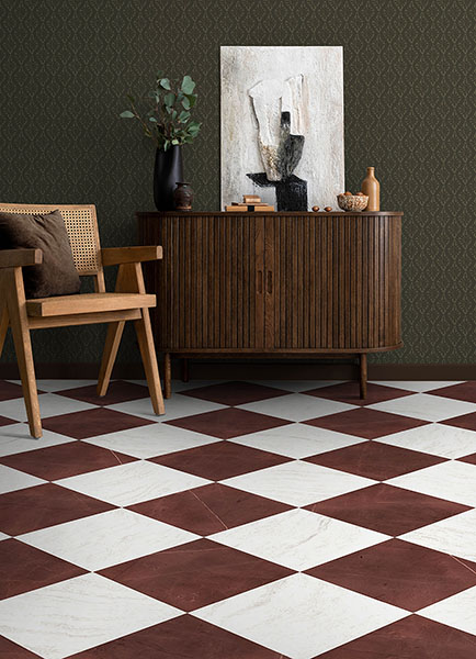 Bonneville Oxblood Peel & Stick Floor Tiles