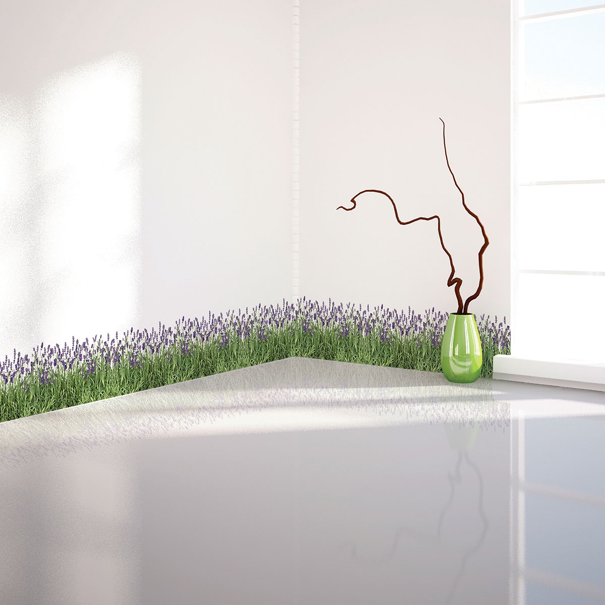Lavender Border Decal