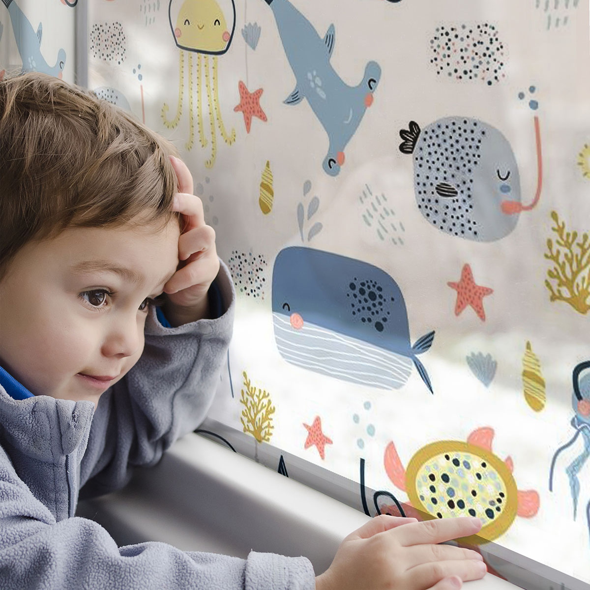 Under the Sea Window Film Stickers