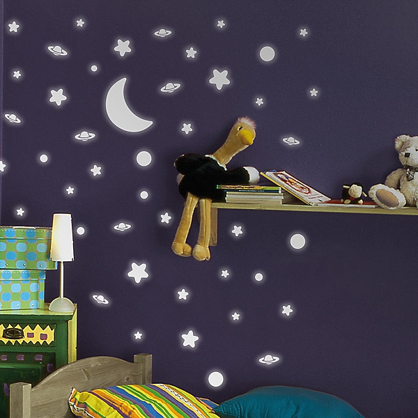 Deep Space Glow In The Dark Wall Decals