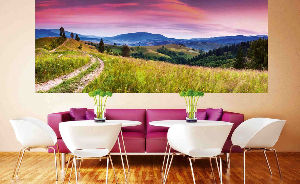 Blooming Hills Wall Mural