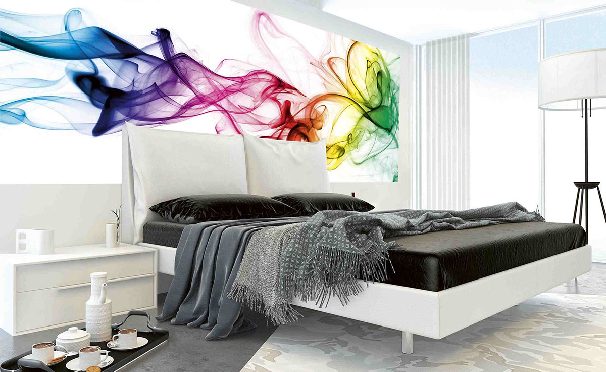 Warm Smoke Wall Mural