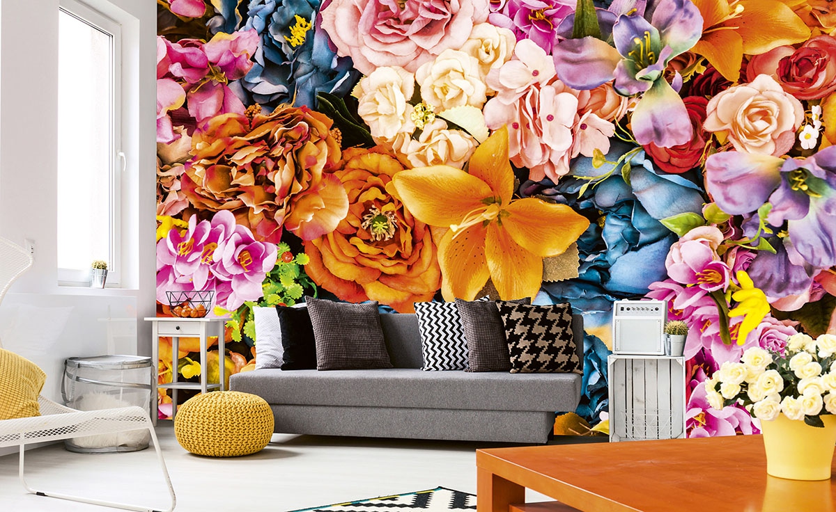 Vintage Flowers Wall Mural
