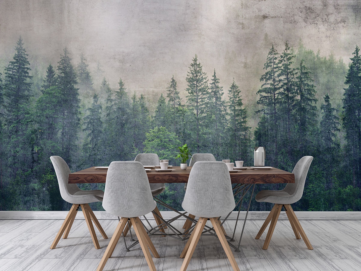 Forest Abstract Wall Mural
