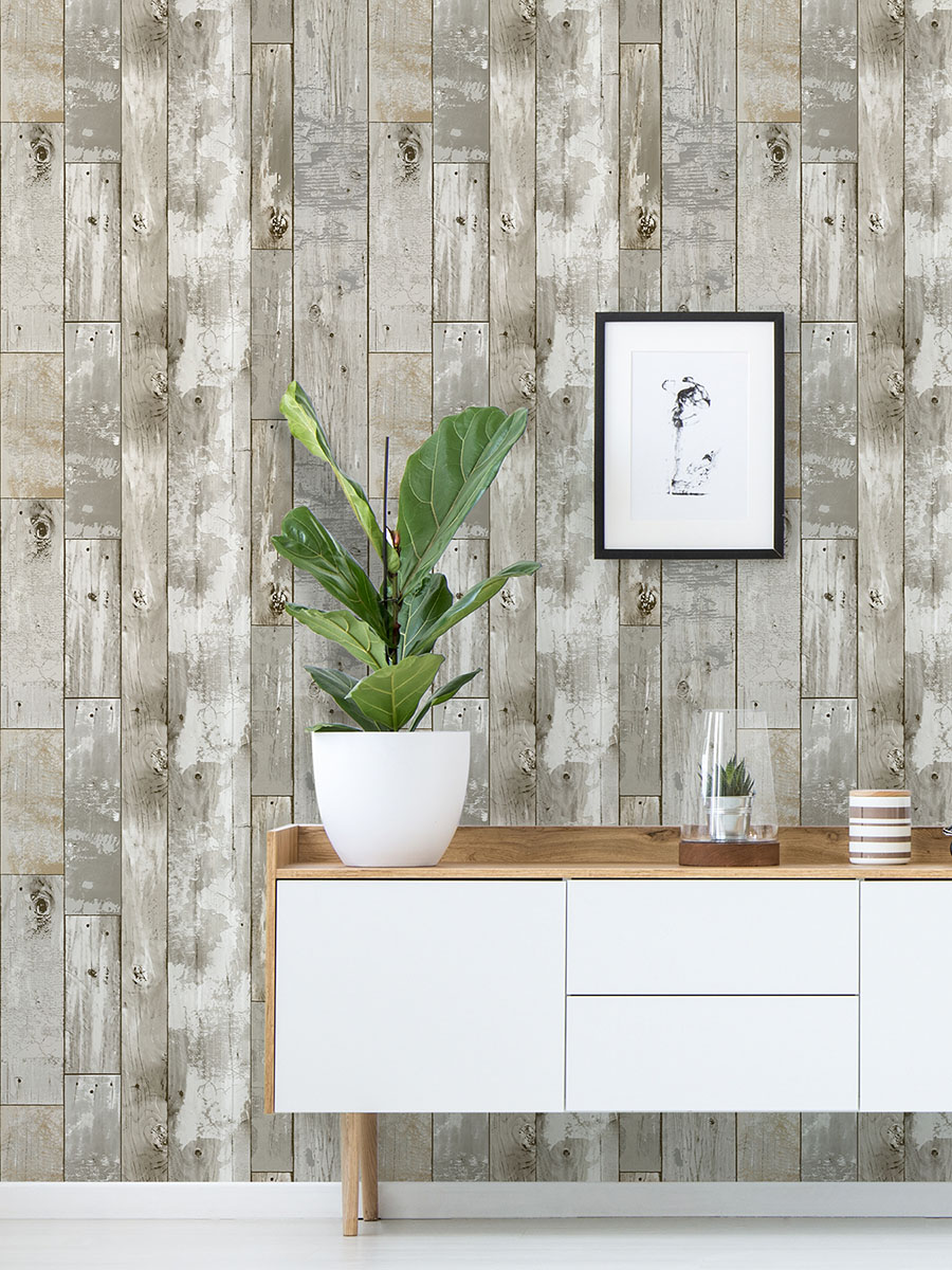 Driftwood Peel & Stick Wallpaper