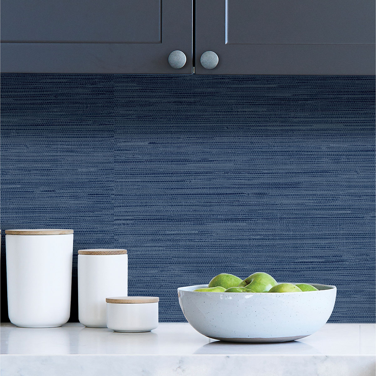Avery Weave Navy Peel & Stick Wallpaper