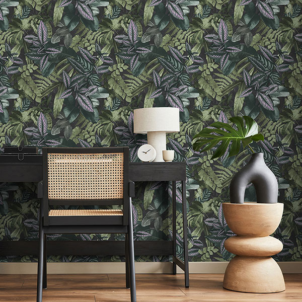 Green Living Wall Peel & Stick Wallpaper