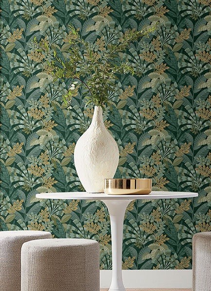 Yara Green Peel & Stick Wallpaper