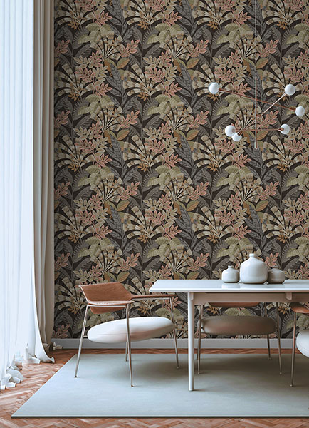 Yara Charcoal Peel & Stick Wallpaper