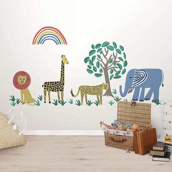 Safari Kingdom Wall Art Kit