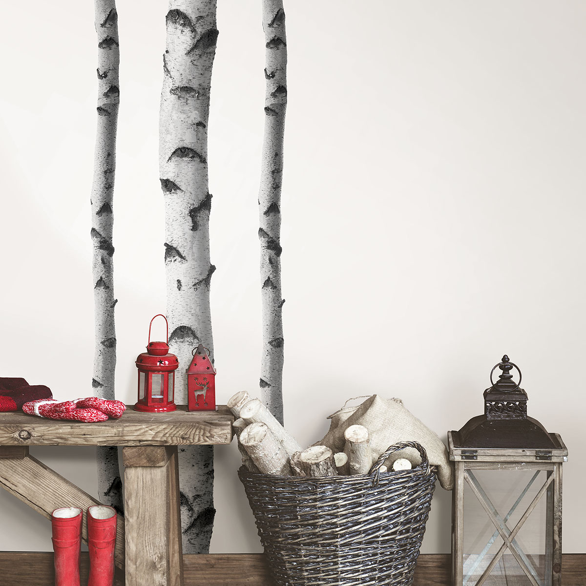 Silver Birches Wall Art Kit 