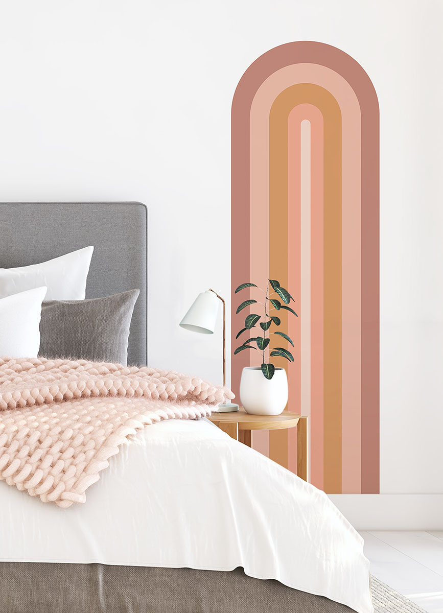 Retro Rainbow Archway Decal