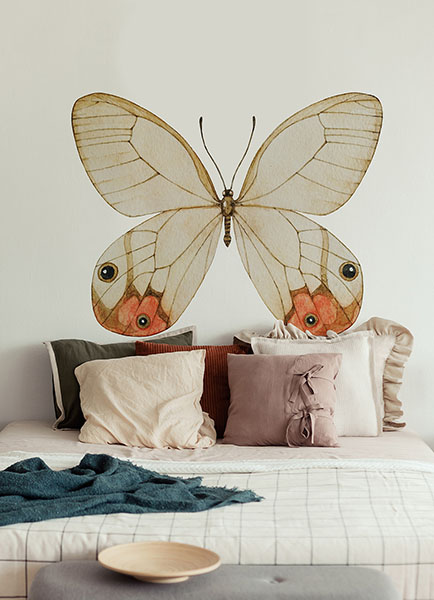 Butterfly Headboard Wall Decal