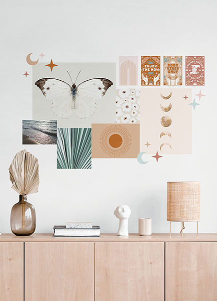 Mystical Boho Collage Wall Decals