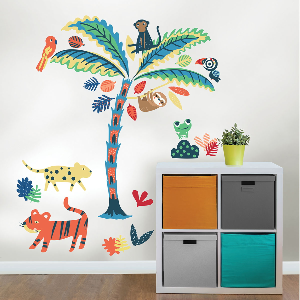 Tropical Rainforest Friends Wall Art Kit