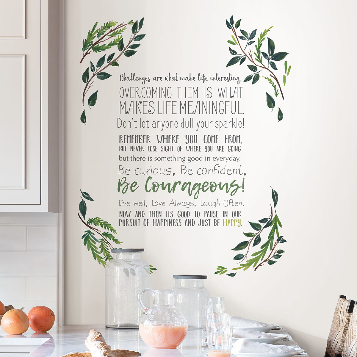 Just Be Happy Wall Art Kit 