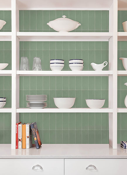 Subway Green Peel & Stick Luxury Wall Tiles