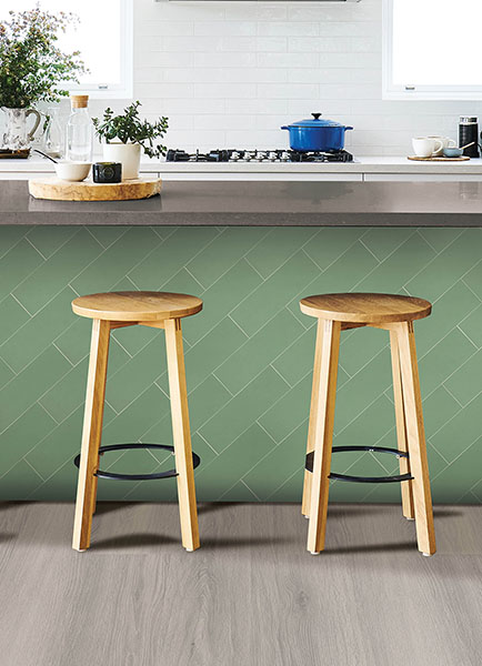 Subway Green Peel & Stick Luxury Wall Tiles