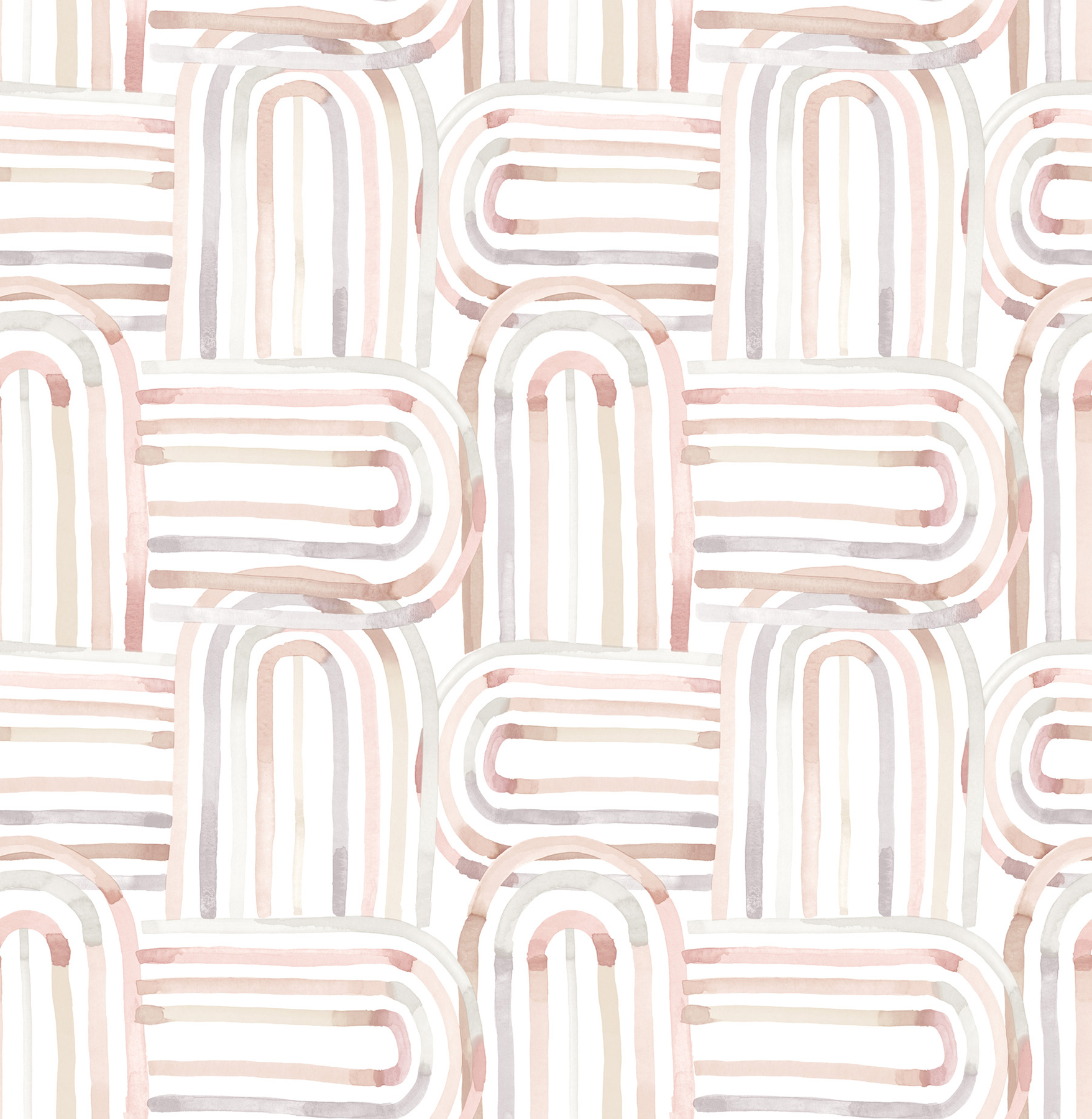 Lolly Blush Arches Wallpaper