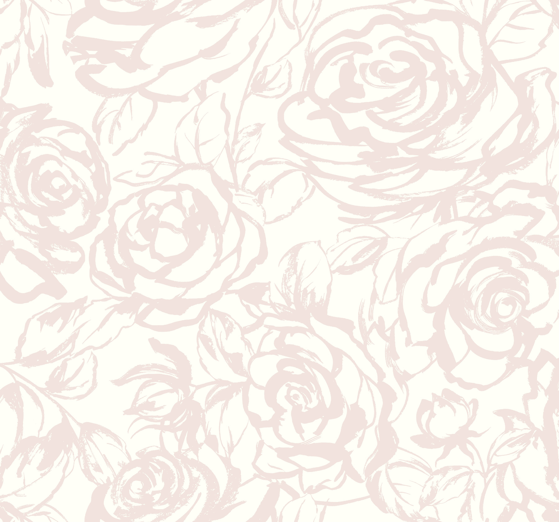 Nelda Light Pink Rose Wallpaper