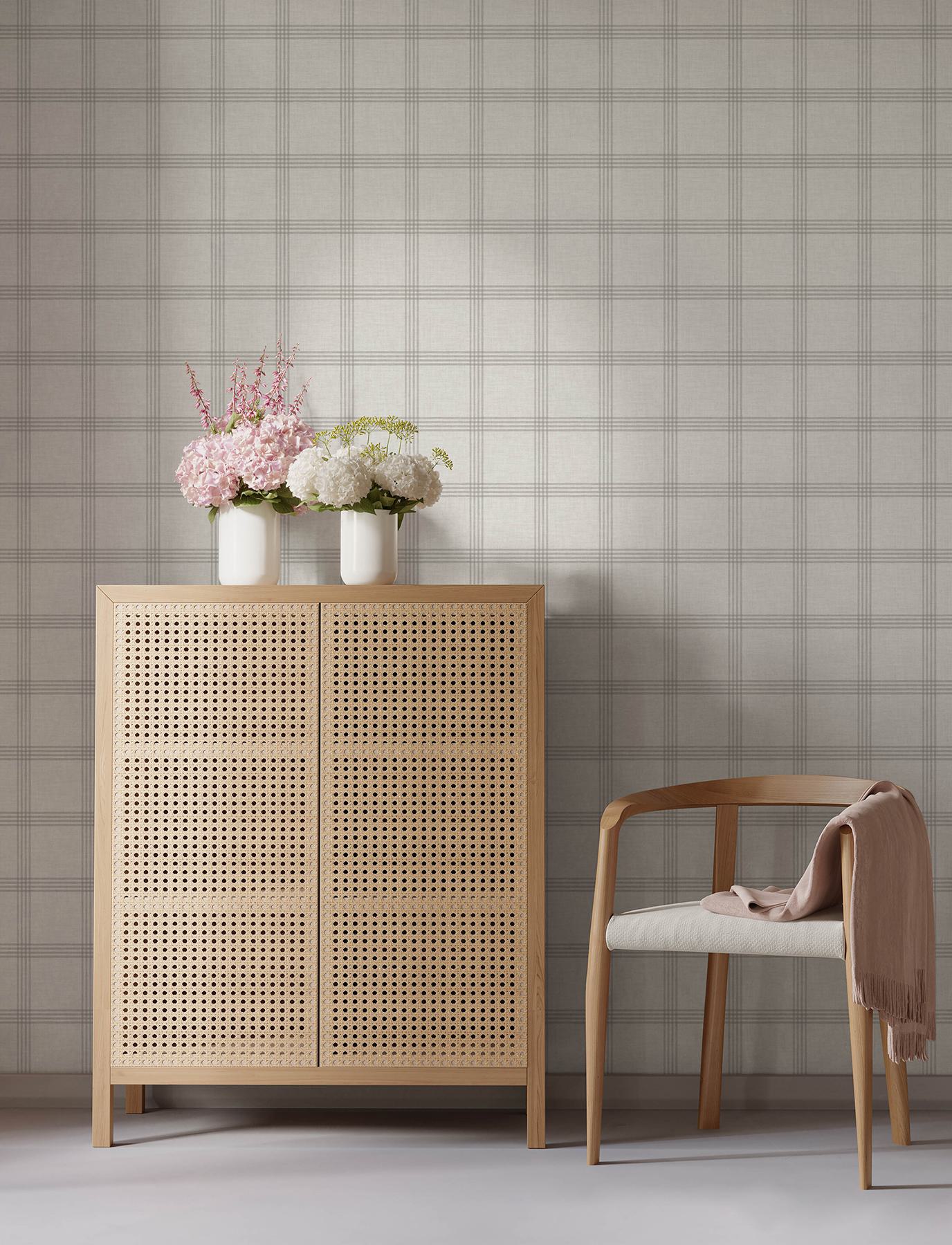Twain Dove Plaid Wallpaper