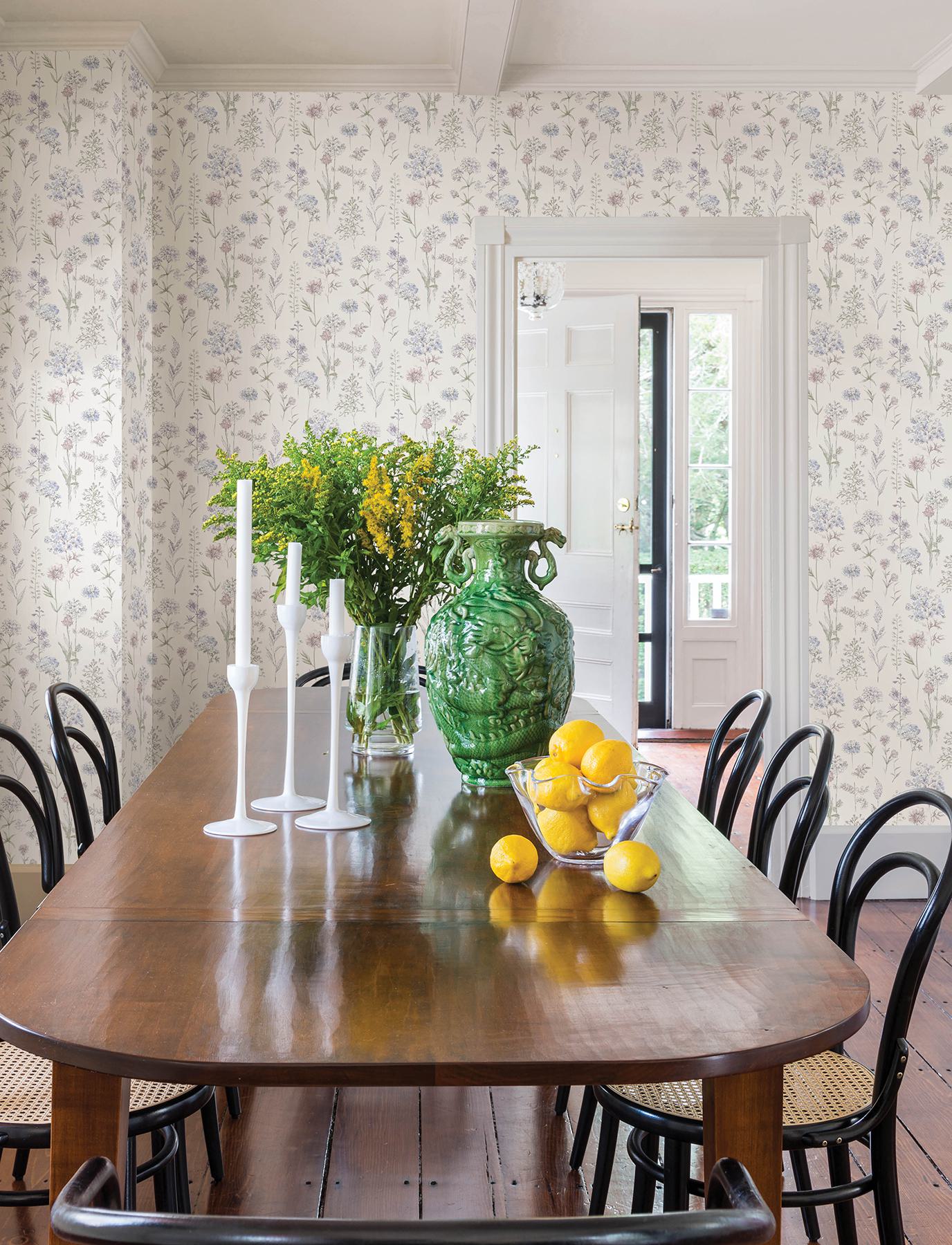 Bergamot Lavender Wildflower Wallpaper