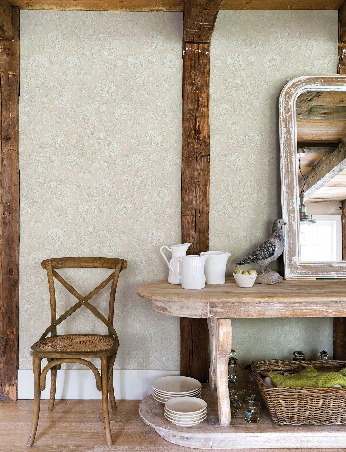 Vadouvan Blush Jacobean Trail Wallpaper
