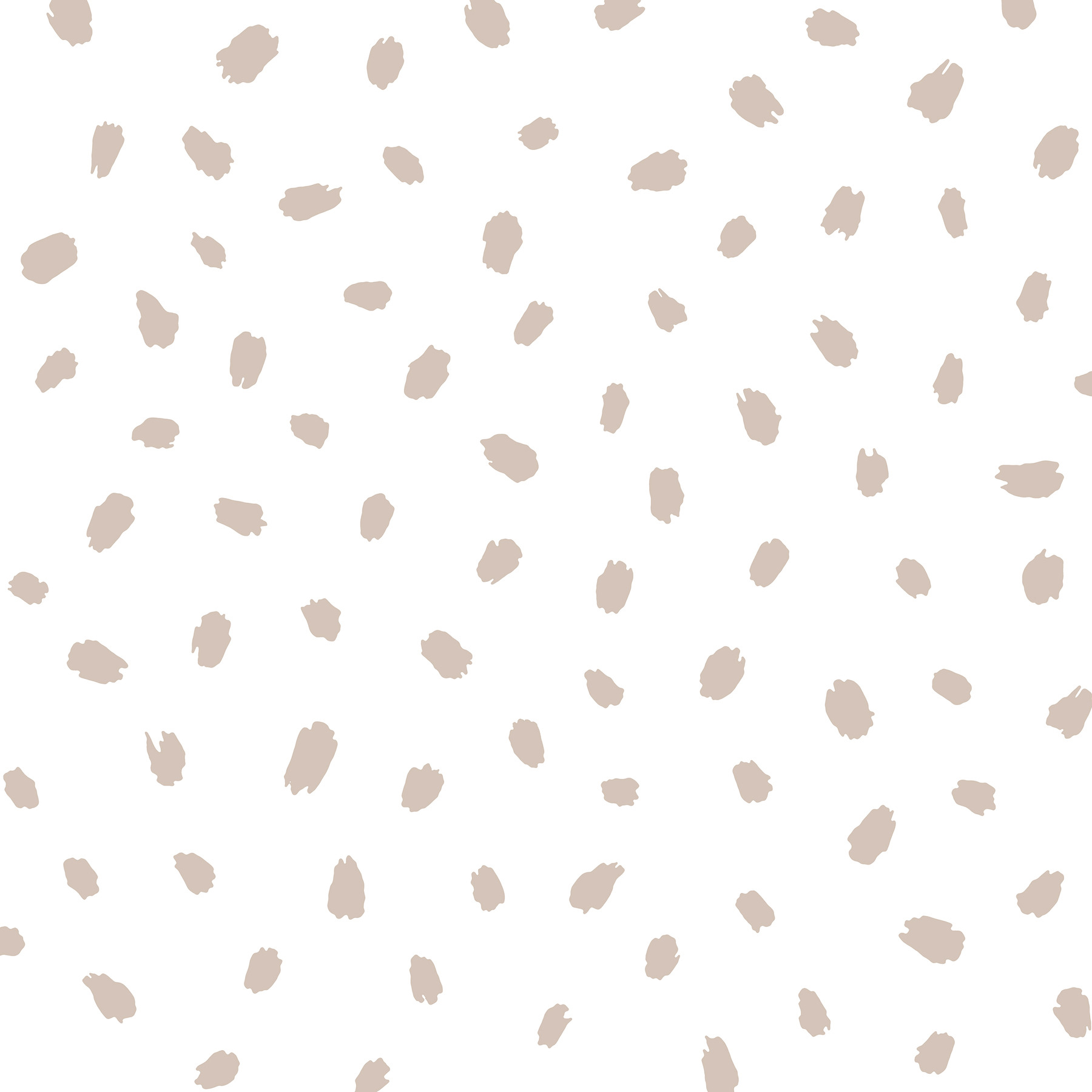 Animal Spots Taupe Polka Dot Wallpaper