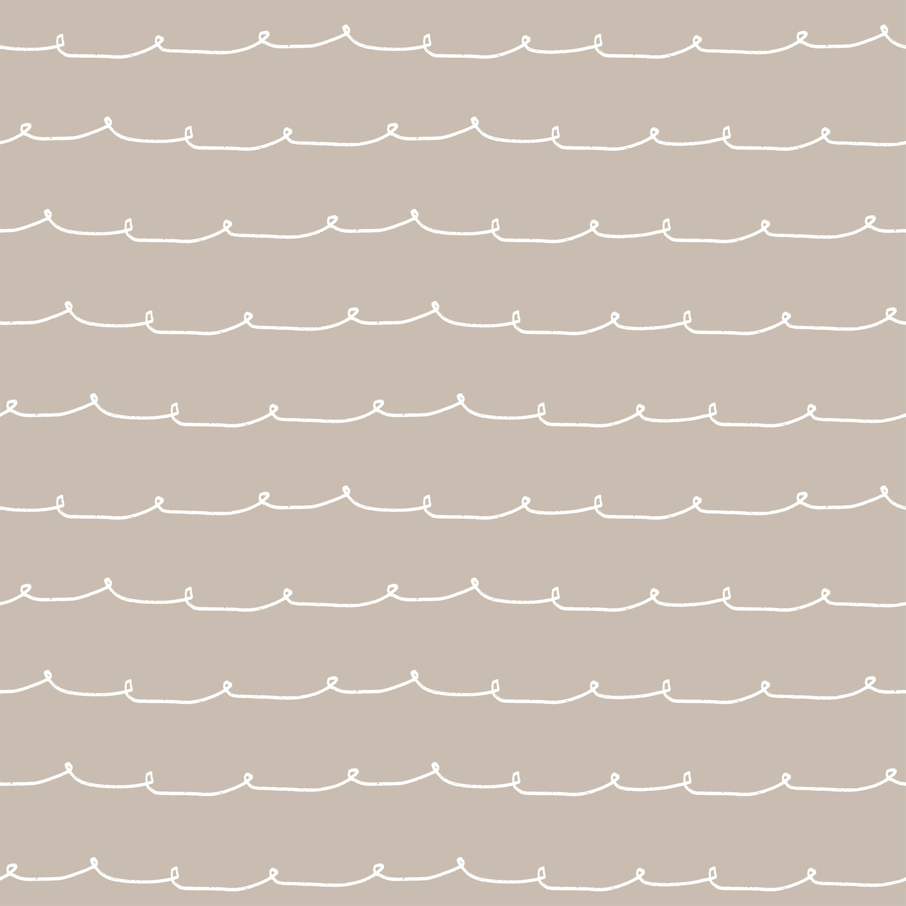 Wiggle Line Taupe Stripe Wallpaper