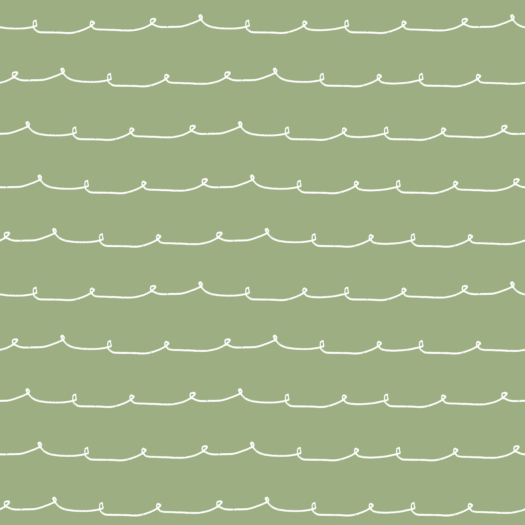 Wiggle Line Green Stripe Wallpaper