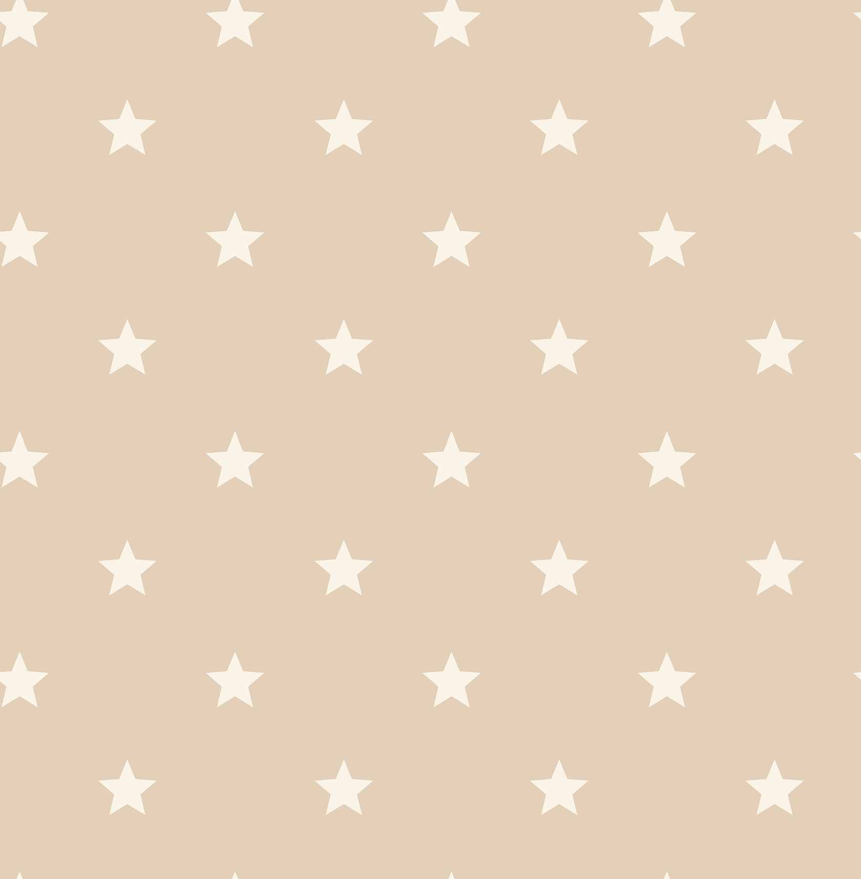 Starry Motif Light Brown Geometric Wallpaper
