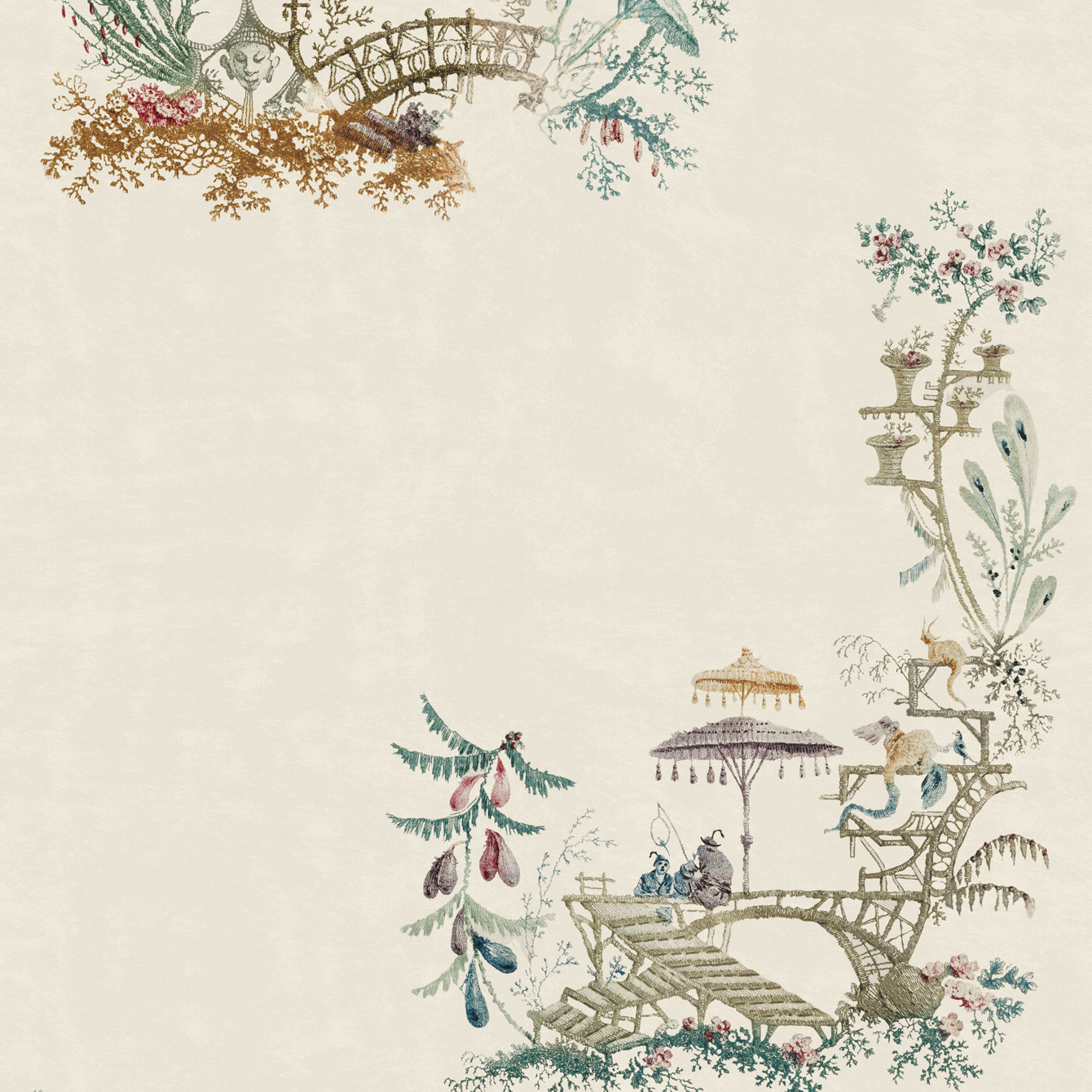 CHINOSERIE Coconut Taupe