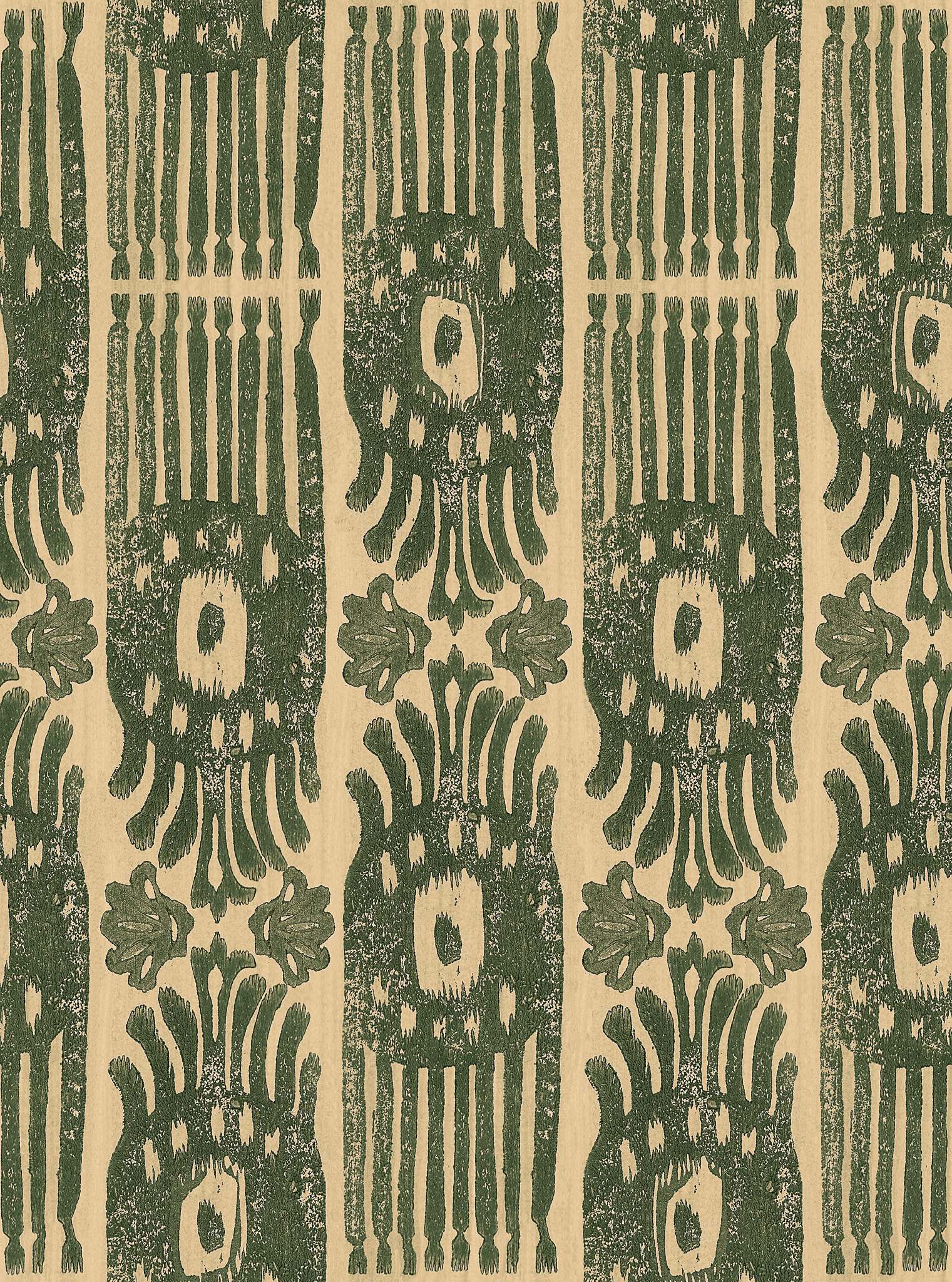 TRIBAL IKAT Myrtle Green