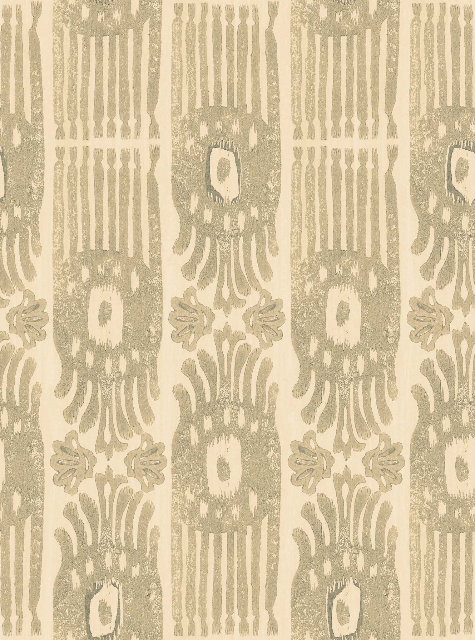 TRIBAL IKAT Angora Taupe