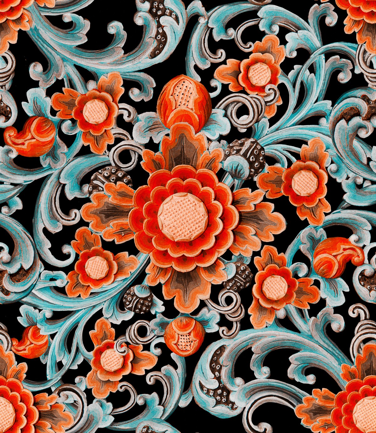 Floral Painting Dark  