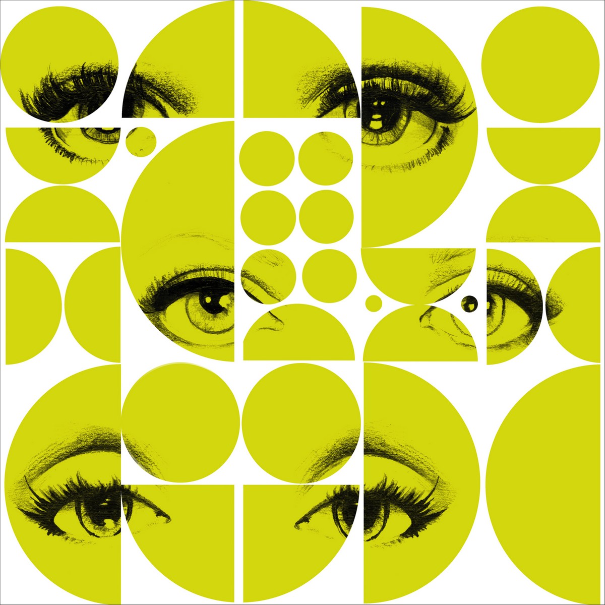 Eyes and Circles Lime  