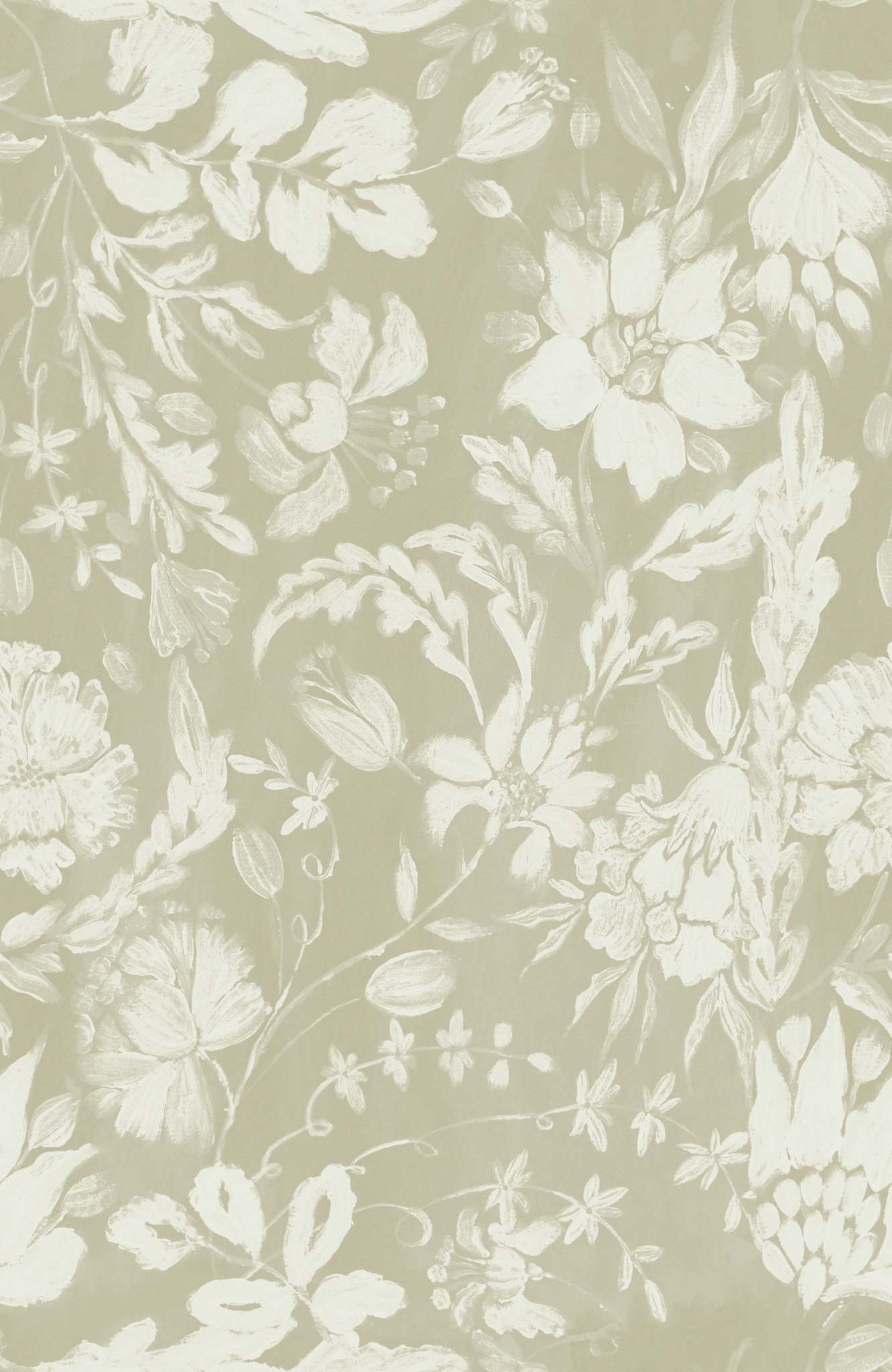 FLOWERY ORNAMENT Seedpearl Grey