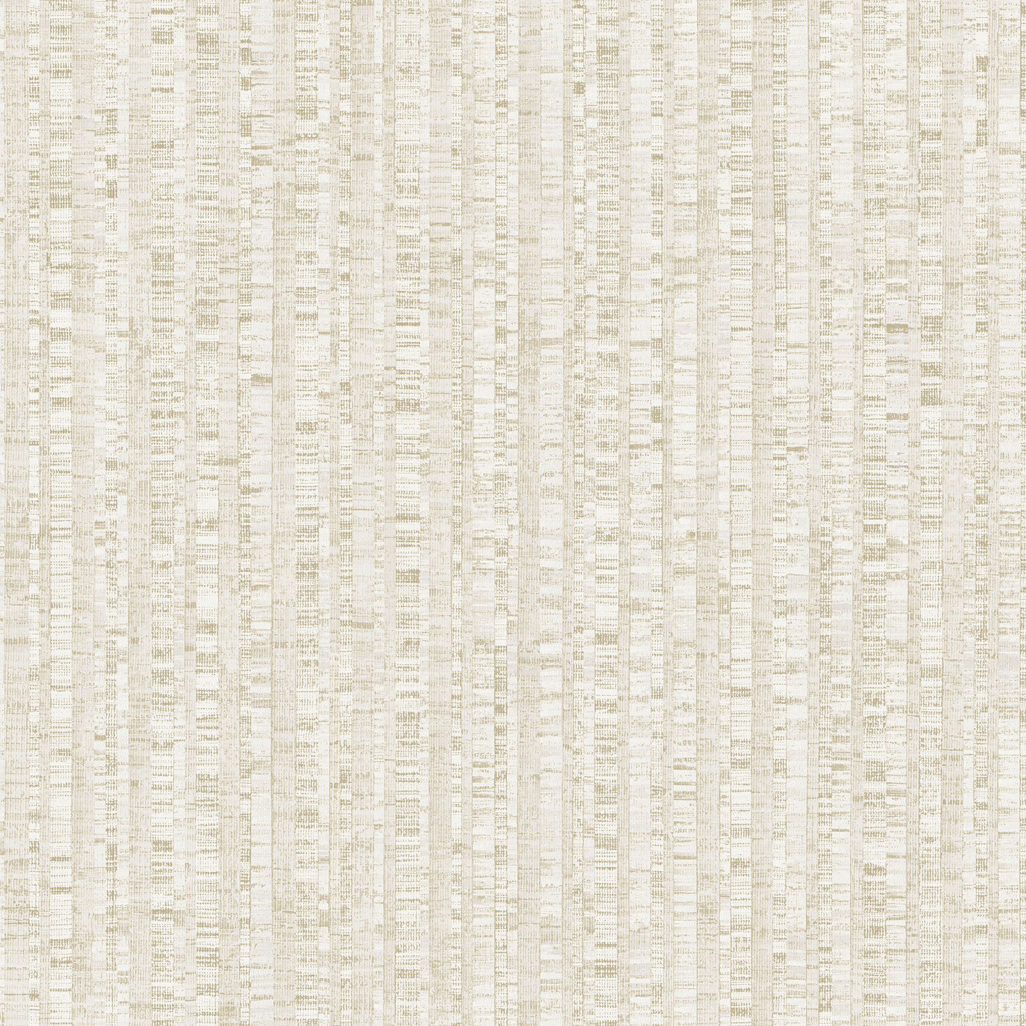 Bengal Stripe Wallpaper in Pearl and Beige