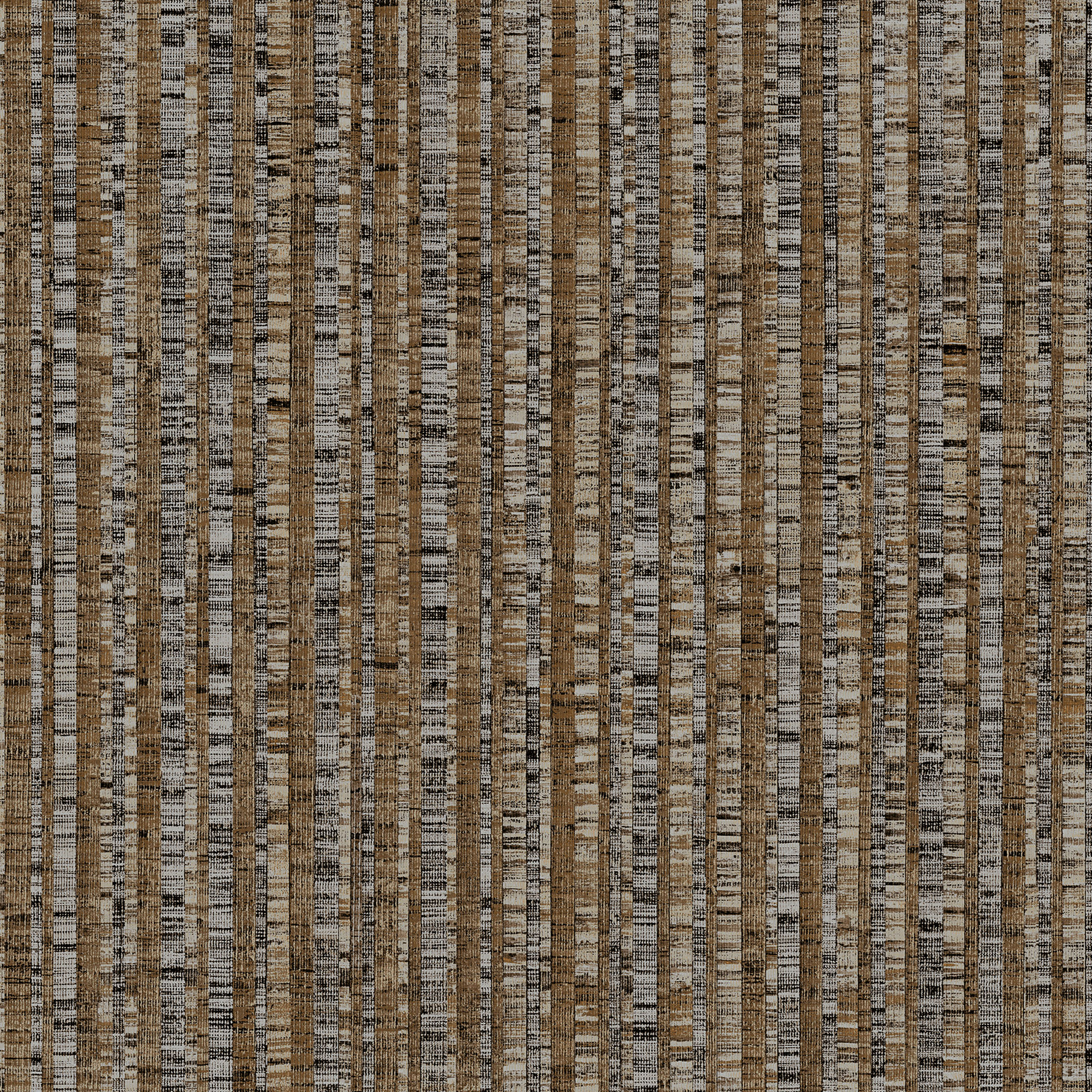 Bengal Stripe Wallpaper in Brown and Copper