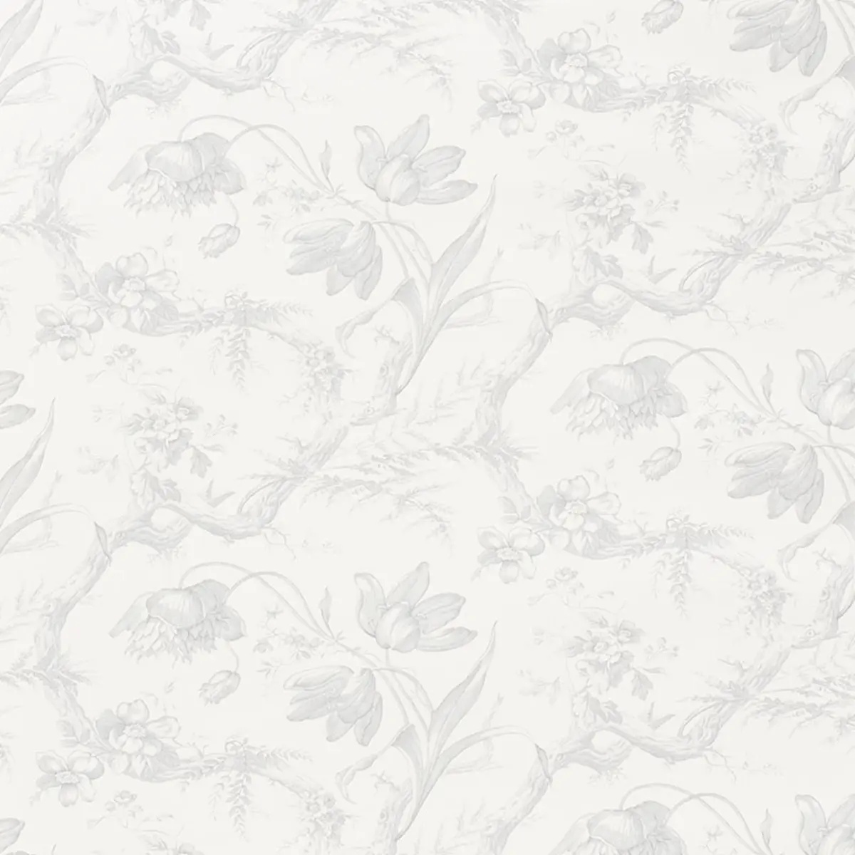 Toile De Fleurs in Grisaille