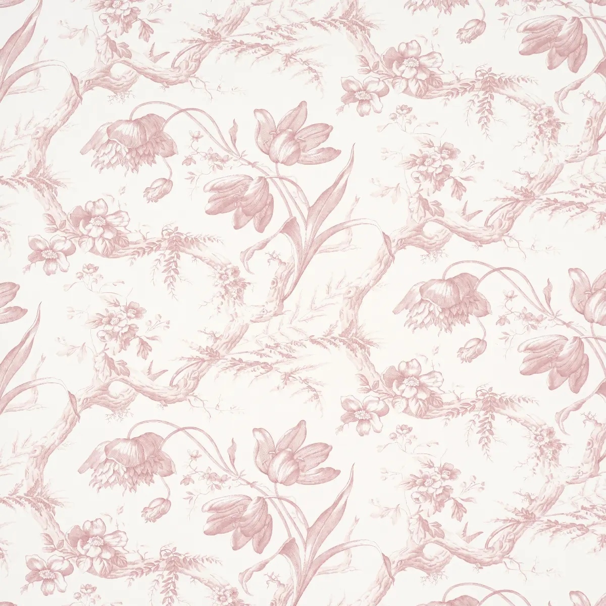 Toile De Fleurs in Pink