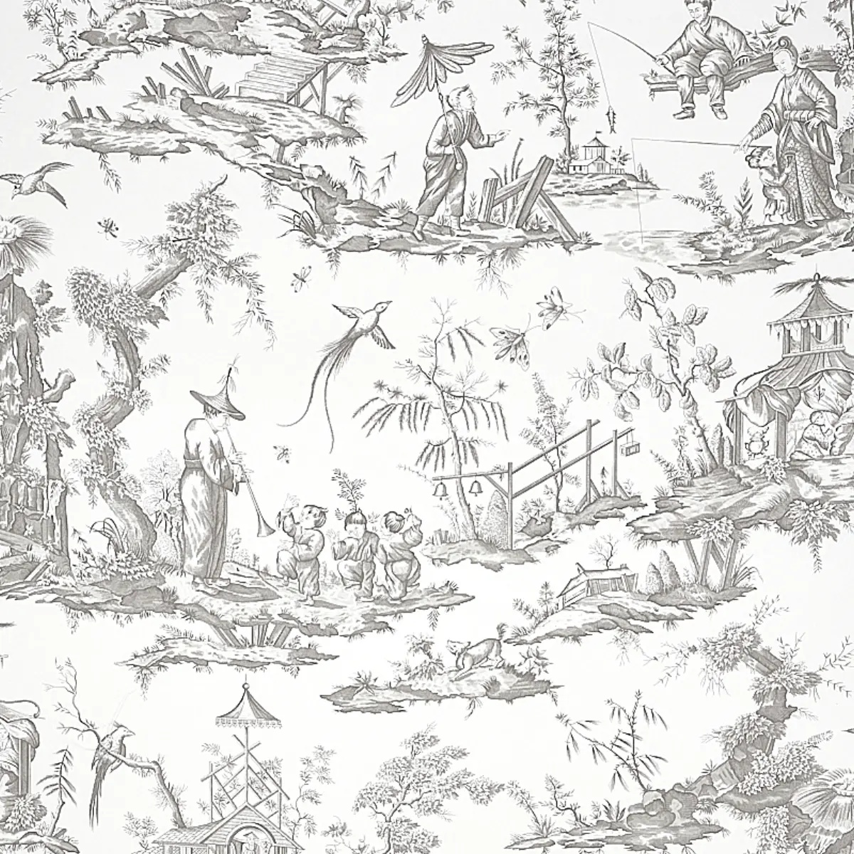 Shengyou Toile in Driftwood