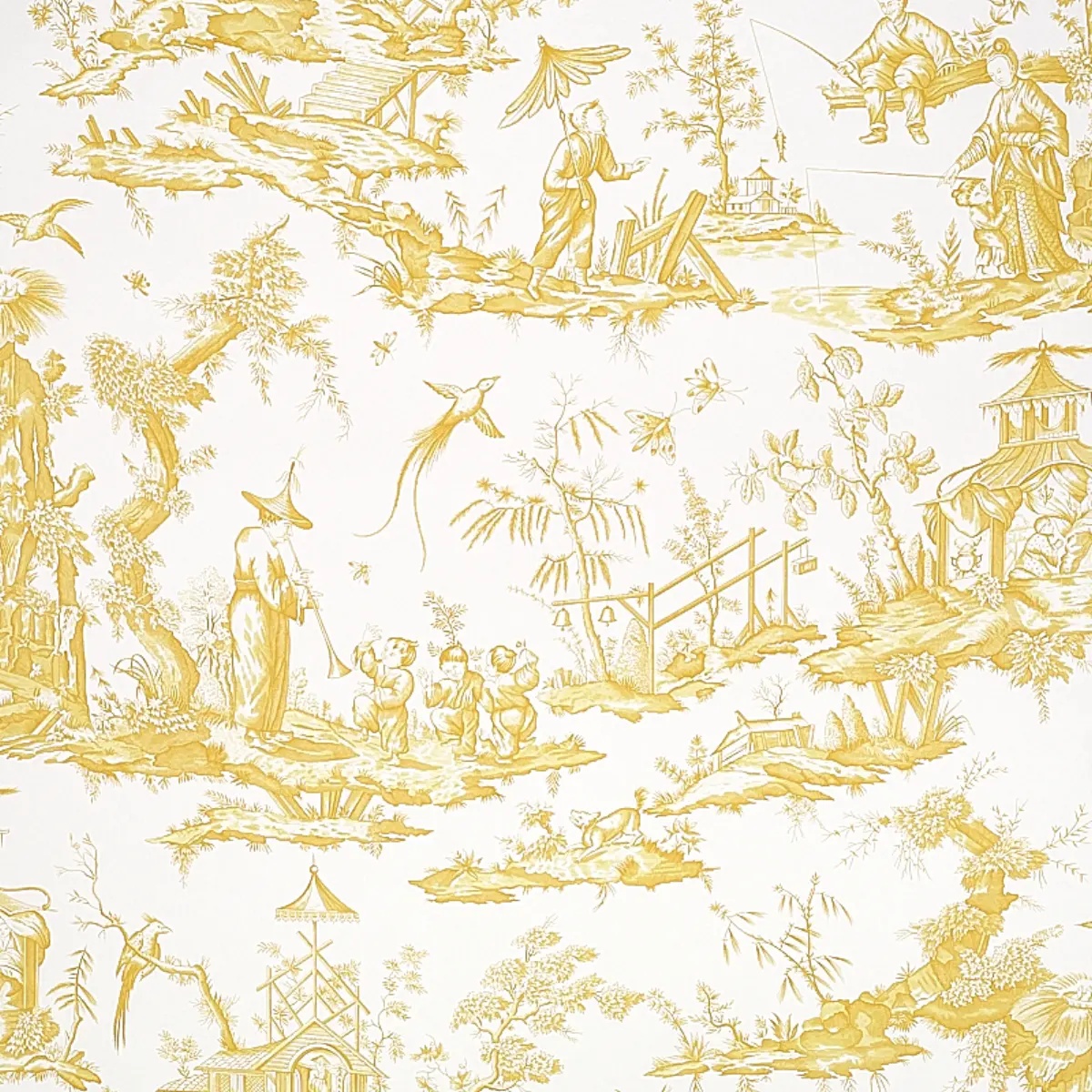Shengyou Toile in Yellow