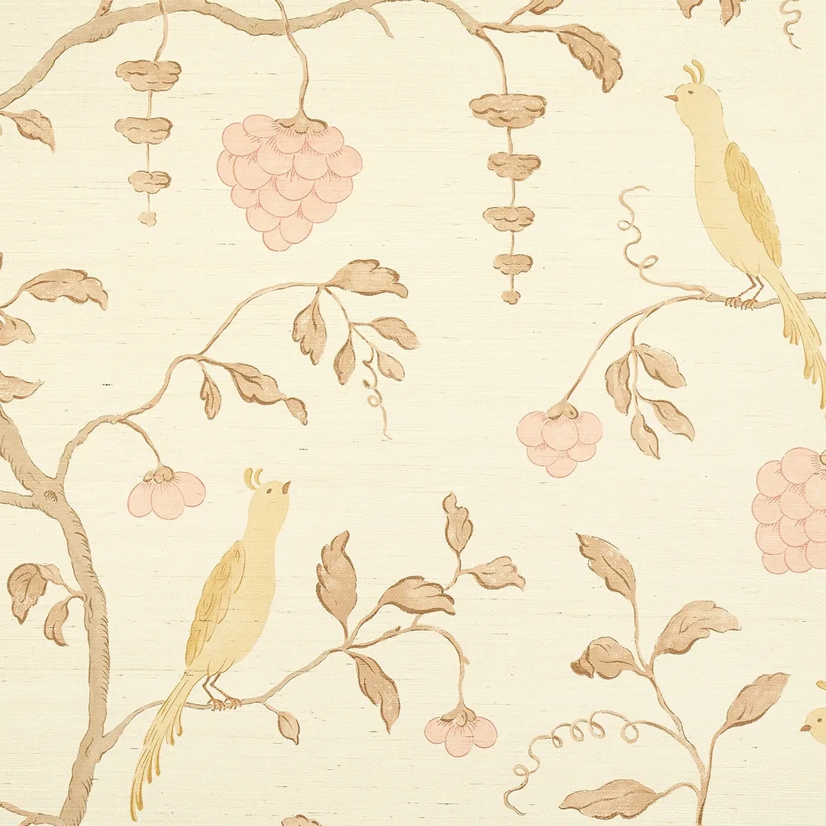 Wisteria Sisal in amber & rose