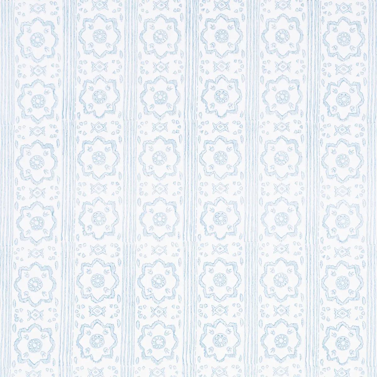 Sunda Hand Blocked Print in Sky