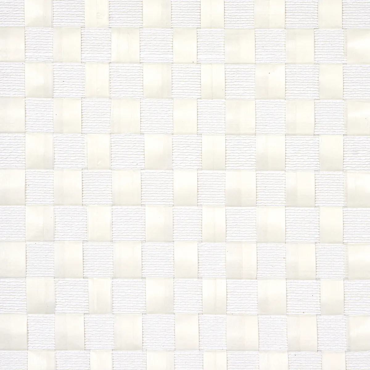 Textured Check in White