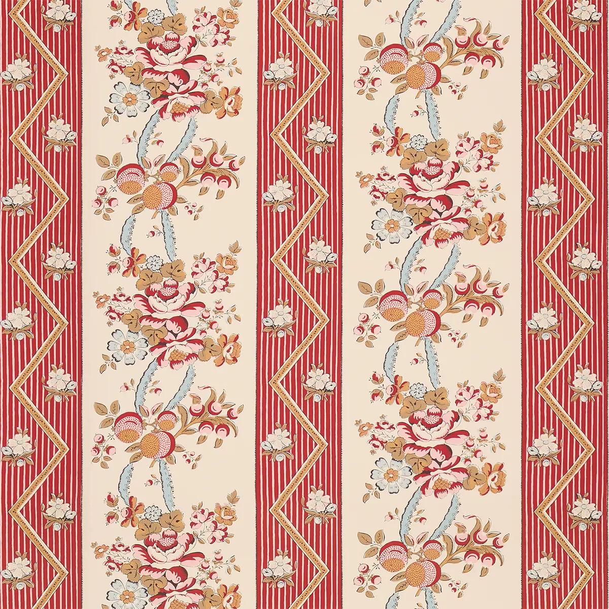 Sylvain Floral Stripe in Rouge