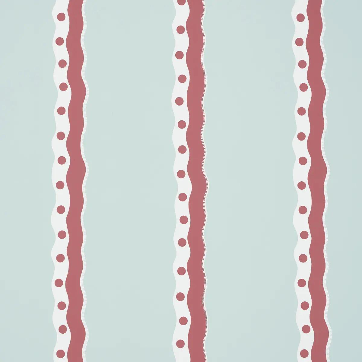 Rousseau Stripe in Rouge & Sky